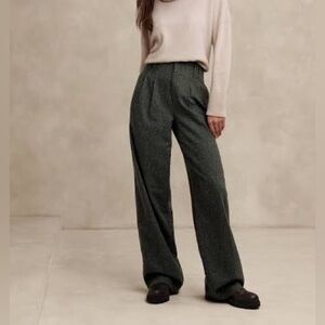 Banana Republic Charcoal Wide Leg Pants